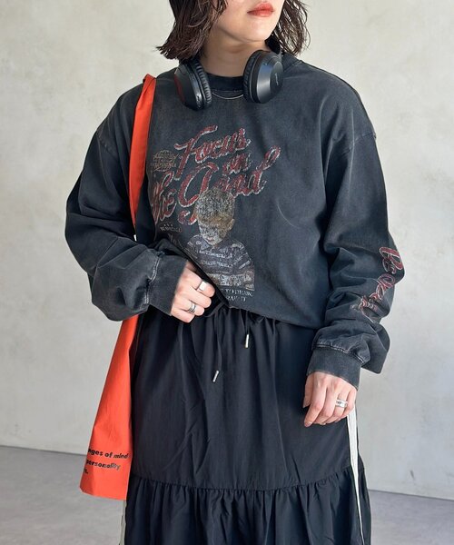 CPCM（シーピーシーエム）の「カラーパウダーロンT（Tシャツ/カットソー・レディース・ブラック/レッド/ブラウン/グリーン・MEDIUM/LARGE）」の5枚目の写真