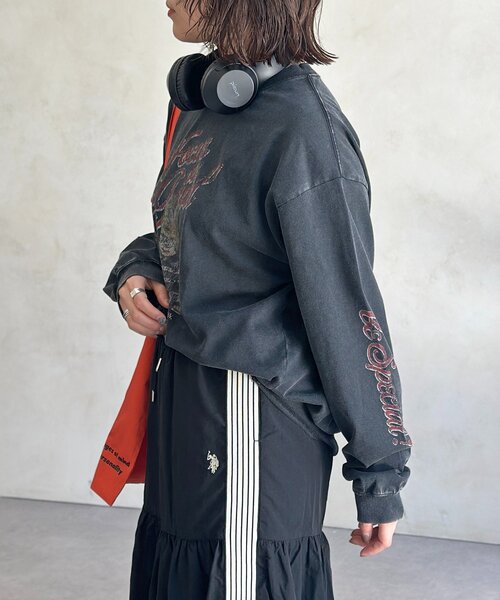 CPCM（シーピーシーエム）の「カラーパウダーロンT（Tシャツ/カットソー・レディース・ブラック/レッド/ブラウン/グリーン・MEDIUM/LARGE）」の6枚目の写真