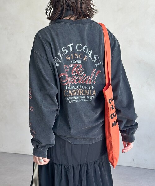 CPCM（シーピーシーエム）の「カラーパウダーロンT（Tシャツ/カットソー・レディース・ブラック/レッド/ブラウン/グリーン・MEDIUM/LARGE）」の7枚目の写真