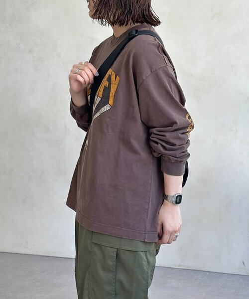 CPCM（シーピーシーエム）の「カラーパウダーロンT（Tシャツ/カットソー・レディース・ブラック/レッド/ブラウン/グリーン・MEDIUM/LARGE）」の14枚目の写真