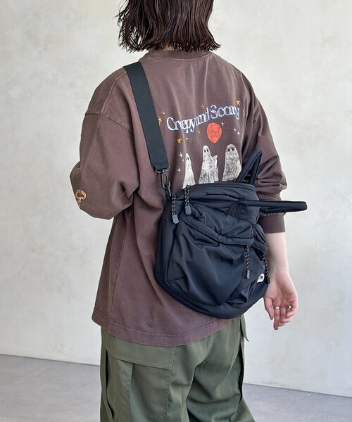 CPCM（シーピーシーエム）の「カラーパウダーロンT（Tシャツ/カットソー・レディース・ブラック/レッド/ブラウン/グリーン・MEDIUM/LARGE）」の15枚目の写真