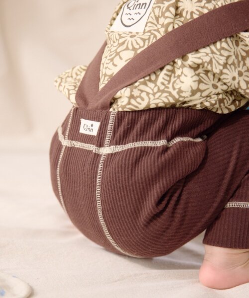 CIAOPANIC TYPY（チャオパニックティピー）の「【BABY】【Qinn】サス付き配色ステッチリブパンツ（その他パンツ・キッズ・グレー/ブラウン・80）」の17枚目の写真