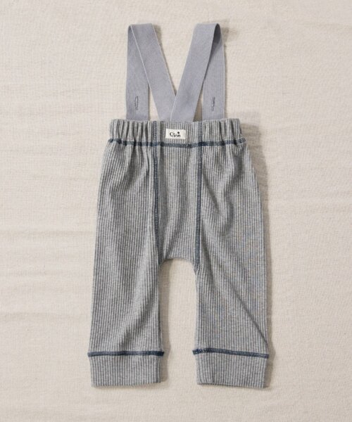 CIAOPANIC TYPY（チャオパニックティピー）の「【BABY】【Qinn】サス付き配色ステッチリブパンツ（その他パンツ・キッズ・グレー/ブラウン・80）」の8枚目の写真