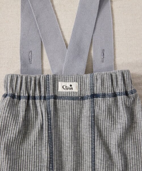 CIAOPANIC TYPY（チャオパニックティピー）の「【BABY】【Qinn】サス付き配色ステッチリブパンツ（その他パンツ・キッズ・グレー/ブラウン・80）」の7枚目の写真