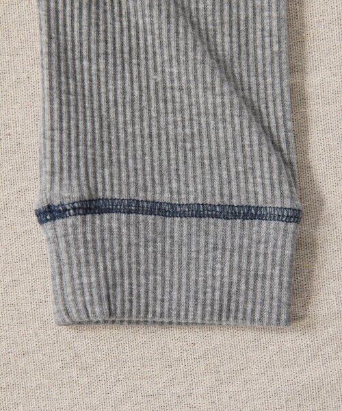 CIAOPANIC TYPY（チャオパニックティピー）の「【BABY】【Qinn】サス付き配色ステッチリブパンツ（その他パンツ・キッズ・グレー/ブラウン・80）」の6枚目の写真