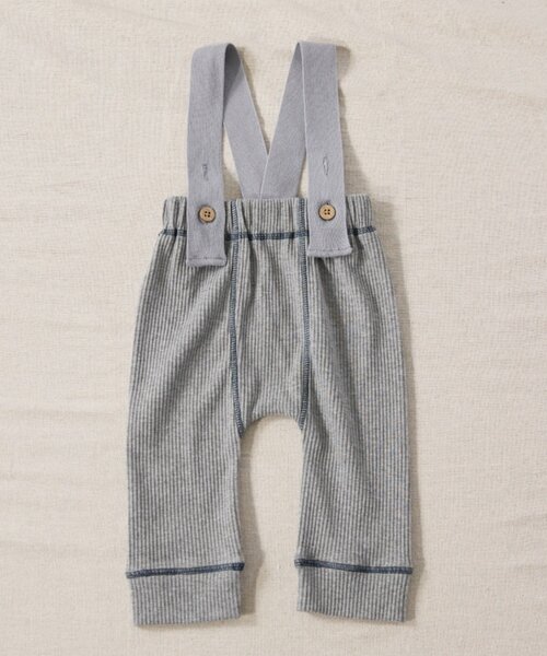 CIAOPANIC TYPY（チャオパニックティピー）の「【BABY】【Qinn】サス付き配色ステッチリブパンツ（その他パンツ・キッズ・グレー/ブラウン・80）」の5枚目の写真