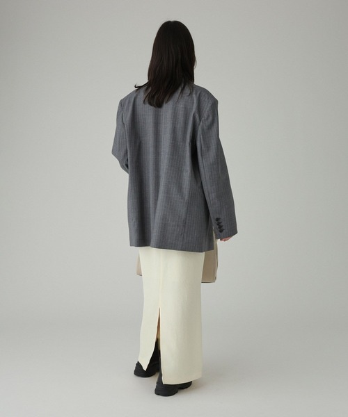 BABYLONE（バビロン）の「アセテートメローIラインスカート（スカート・レディース・アイボリー/チャコール・36inch/38inch）」の11枚目の写真