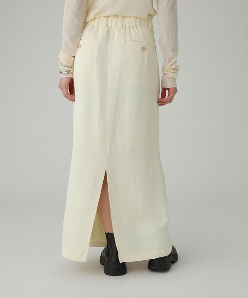 BABYLONE（バビロン）の「アセテートメローIラインスカート（スカート・レディース・アイボリー/チャコール・36inch/38inch）」の16枚目の写真