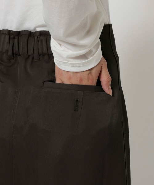 BABYLONE（バビロン）の「アセテートメローIラインスカート（スカート・レディース・アイボリー/チャコール・36inch/38inch）」の22枚目の写真