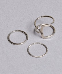 Zoule ゾーラ：ART RING　wrap line　アート　３連　リング