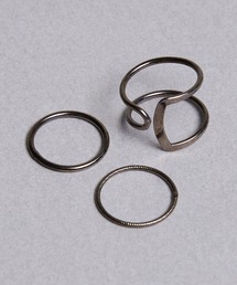 Zoule ゾーラ:ART RING wrap line アート 3連 リング
