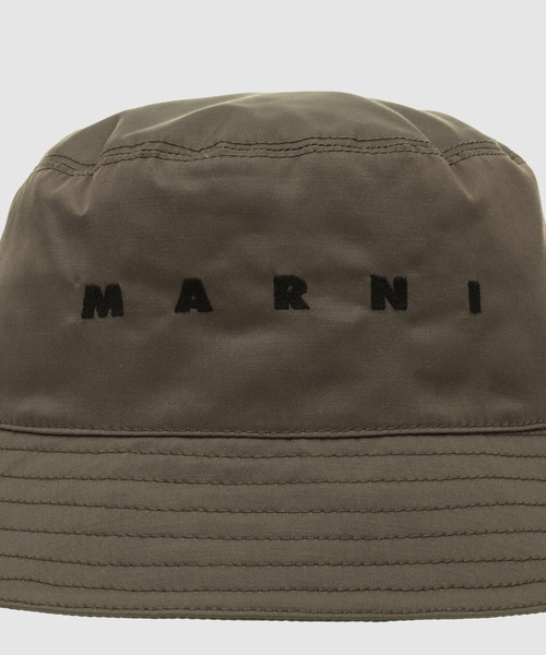 MARNI（マルニ）の「TAFFETA / マルニロゴハット（ハット・レディース・オリーブ・M）」の3枚目の写真