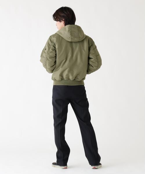 Alpha Industries（アルファインダストリーズ）の「【25FW新作商品】Alpha Industries/アルファインダストリーズ/MA-1 HOODED OXFORD FLIGHT JACKET（MA-1・メンズ・ブラック/オリーブ/オリーブ系・MEDIUM/X-LARGE/LARGE/2XL）」の17枚目の写真