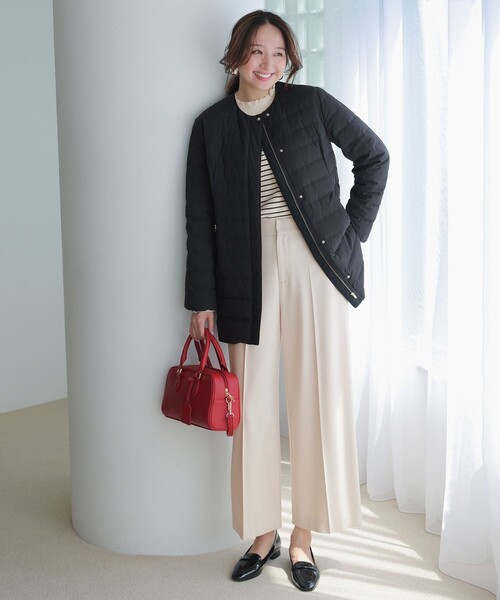 any SiS【撥水・洗える】2WAYノーカラーダウン ジャケット サイズ２ 撥水・洗える】2WAYノーカラーダウン ジャケット / ANY SIS