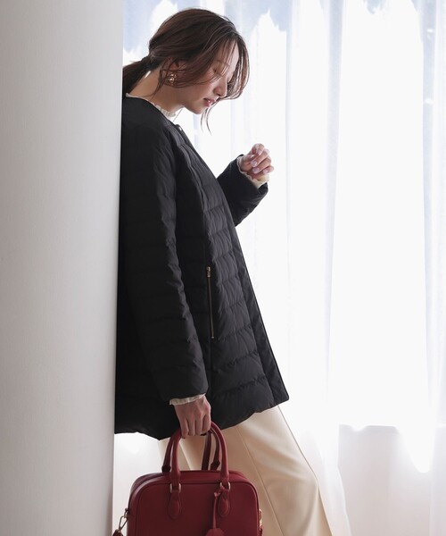 any SiS【撥水・洗える】2WAYノーカラーダウン ジャケット サイズ２ 撥水・洗える】2WAYノーカラーダウン ジャケット / ANY SIS