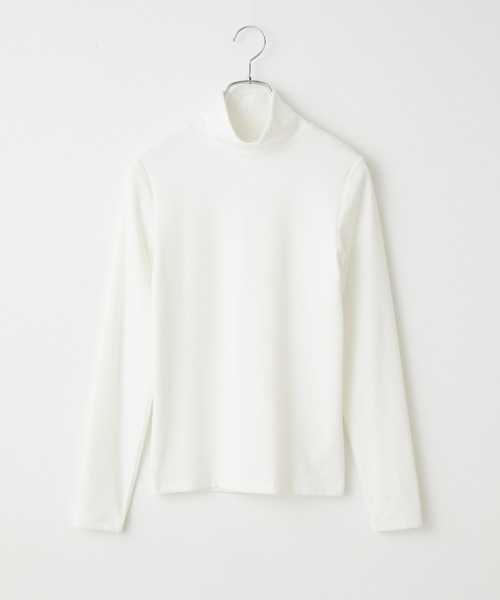 COLONY 2139（コロニートゥーワンスリーナイン）の「CICA起毛テレコハイネックプルオーバー（Tシャツ/カットソー・レディース・ホワイト/ブラック・FREE）」の2枚目の写真