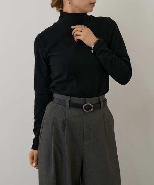 COLONY 2139（コロニートゥーワンスリーナイン）の「CICA起毛テレコハイネックプルオーバー（Tシャツ/カットソー・レディース・ホワイト/ブラック・FREE）」の15枚目の写真