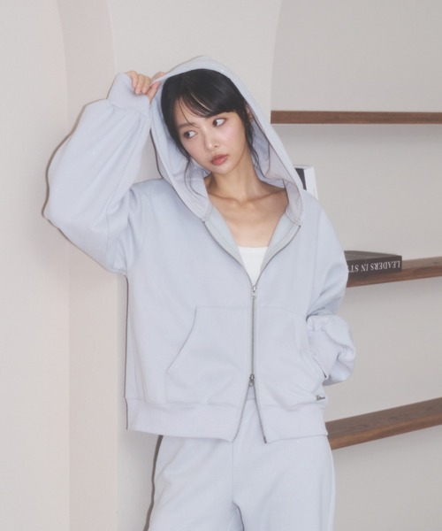 Lame coco zip-up hoodie / ラメココジップアップフーディー（パーカー