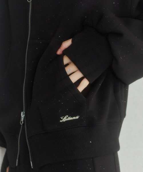 Lame coco zip-up hoodie / ラメココジップアップフーディー（パーカー