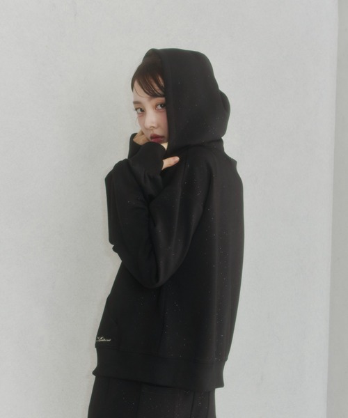 Lame coco zip-up hoodie / ラメココジップアップフーディー（パーカー