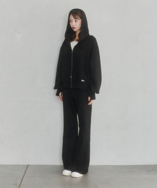 Lame coco zip-up hoodie / ラメココジップアップフーディー（パーカー