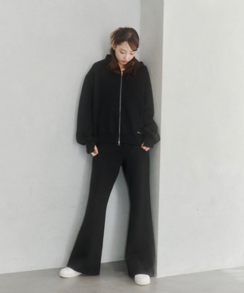 セール】Lame coco zip-up hoodie / ラメココジップアップフーディー