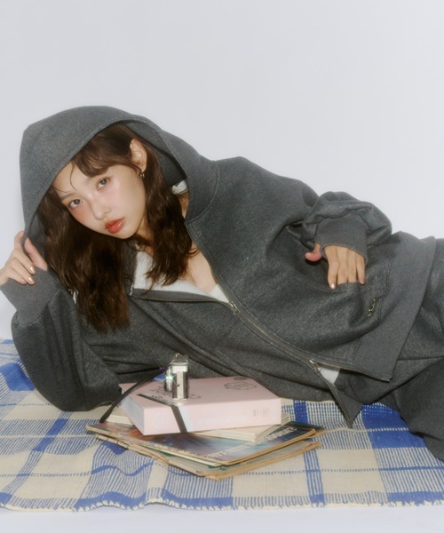 Lame coco zip-up hoodie / ラメココジップアップフーディー（パーカー
