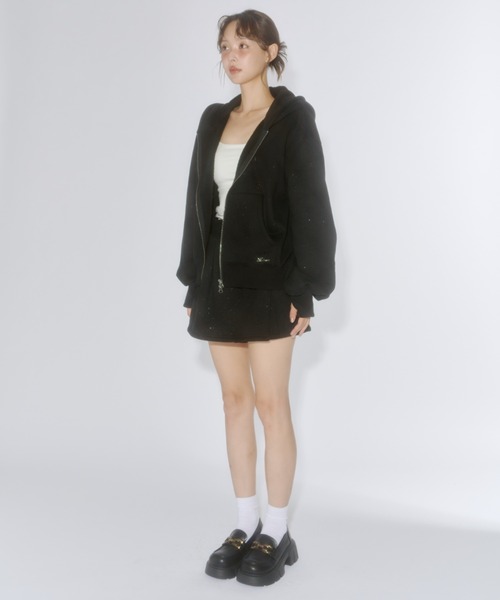 Lame coco zip-up hoodie / ラメココジップアップフーディー（パーカー