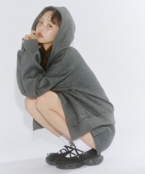 Lame coco zip-up hoodie / ラメココジップアップフーディー（パーカー