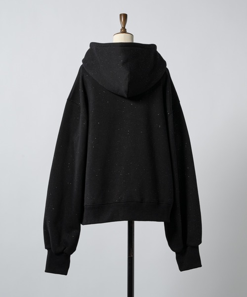 【Lallana】ラメココジップアップフーディー・スウェットパンツセットアップ Lame coco zip-up hoodie / ラメココジップアップフーディー