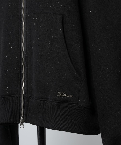 Lallana ラメココジップアップフーディー Lame coco zip-up hoodie / ラメココジップアップフーディー