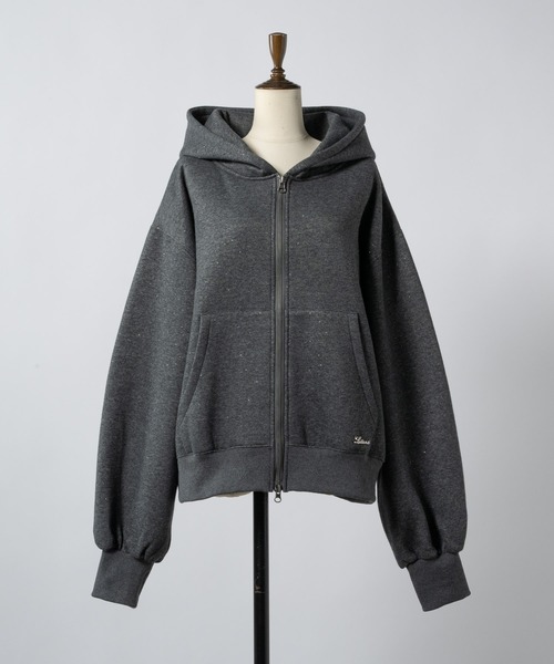 Lame coco zip-up hoodie / ラメココジップアップフーディー