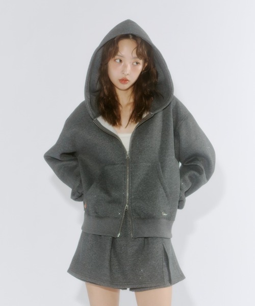 Lame coco zip-up hoodie / ラメココジップアップフーディー（パーカー