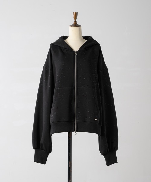 Lame coco zip-up hoodie / ラメココジップアップフーディー（パーカー
