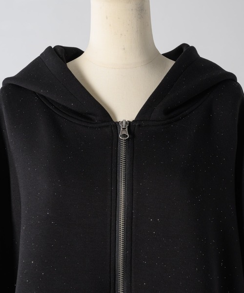 Lallana（ララーナ）の「Lame coco zip-up hoodie / ラメココジップ