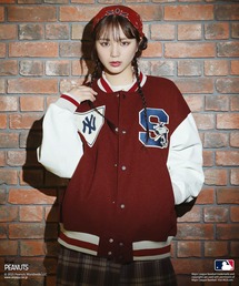 DOUBLE NAME（ダブルネーム）の「MLB×PEANUTSコラボスタジアムジャンパー（スタジャン）」