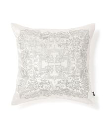 Francfranc(フランフラン)のEMBオーナメント クッションカバー 45×45 ホワイト(C011)(クッション/クッションカバー)