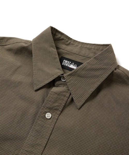 FIRST DOWN(ファーストダウン)の「グラフチェック ロングスリーブシャツ(シャツ/ブラウス・メンズ・オリーブ/ブラック・L/M/XL)」の4枚目の写真