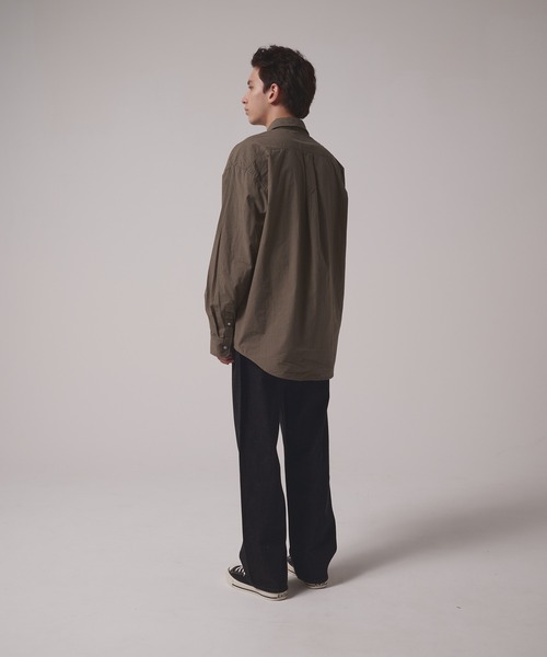 FIRST DOWN(ファーストダウン)の「グラフチェック ロングスリーブシャツ(シャツ/ブラウス・メンズ・オリーブ/ブラック・L/M/XL)」の10枚目の写真