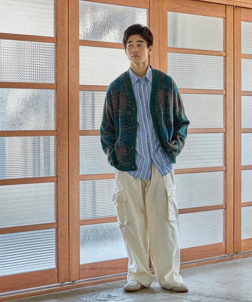 niko and...（ニコアンド）の「ナイロンコットンオーバーカーゴパンツ（カーゴパンツ・メンズ・オリーブ/ブラック/アイボリー・LARGE/MEDIUM）」の21枚目の写真