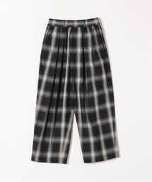 nicholson&nicholson | nicholson&nicholson:〈手洗い可能〉チェック イージー タック パンツ(その他パンツ)