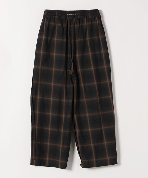 nicholson&nicholson（ニコルソンアンドニコルソン）の「nicholson&nicholson:〈手洗い可能〉チェック イージー タック パンツ（その他パンツ・レディース・ブラウン/グレー・ONE SIZE）」の5枚目の写真