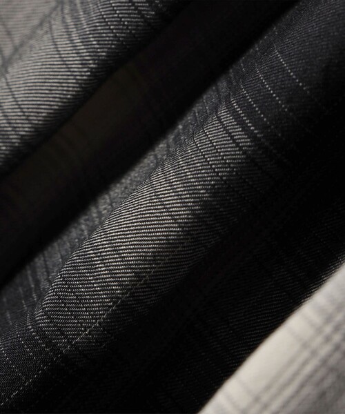 nicholson&nicholson（ニコルソンアンドニコルソン）の「nicholson&nicholson:〈手洗い可能〉チェック イージー タック パンツ（その他パンツ・レディース・ブラウン/グレー・ONE SIZE）」の11枚目の写真