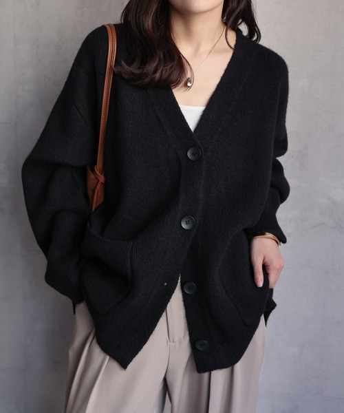 セール】Vネックニットカーディガン(カーディガン/ボレロ)|ap retro セール】Vネックニットカーディガン(カーディガン/ボレロ)|ap retro