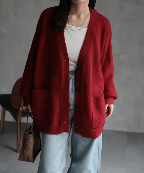 セール】Vネックニットカーディガン（カーディガン/ボレロ）｜ap retro