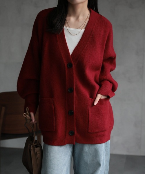 セール】Vネックニットカーディガン（カーディガン/ボレロ）｜ap retro