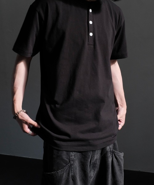 2AM(ツーエイエム)の「2AM / HENREY NECK TEE(Tシャツ/カットソー・メンズ・ブラック/ナチュラル/スミクロ/ホワイト・XX-LARGE/X-LARGE)」の20枚目の写真