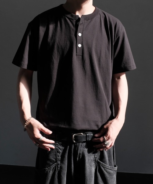 2AM(ツーエイエム)の「2AM / HENREY NECK TEE(Tシャツ/カットソー・メンズ・ブラック/ナチュラル/スミクロ/ホワイト・XX-LARGE/X-LARGE)」の18枚目の写真