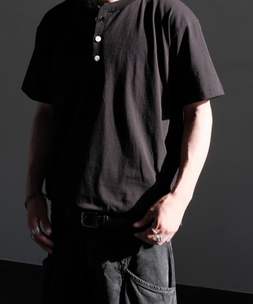 2AM(ツーエイエム)の「2AM / HENREY NECK TEE(Tシャツ/カットソー・メンズ・ブラック/ナチュラル/スミクロ/ホワイト・XX-LARGE/X-LARGE)」の21枚目の写真