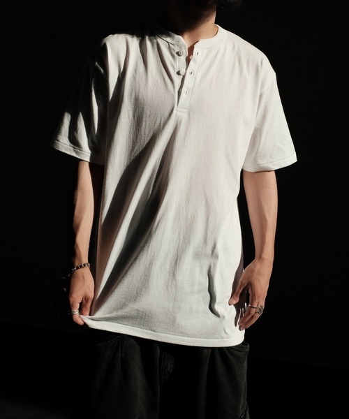 2AM(ツーエイエム)の「2AM / HENREY NECK TEE(Tシャツ/カットソー・メンズ・ブラック/ナチュラル/スミクロ/ホワイト・XX-LARGE/X-LARGE)」の5枚目の写真